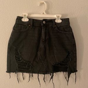 Pacsun Black Denim Skirt
